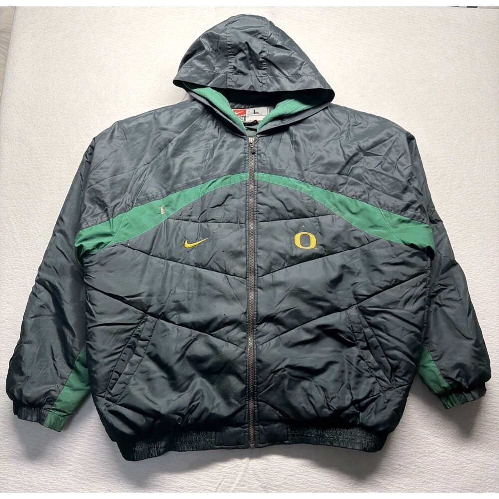Vintage 90s Nike Team Oregon Ducks Project Jacket Heavily Distressed Men’s Large